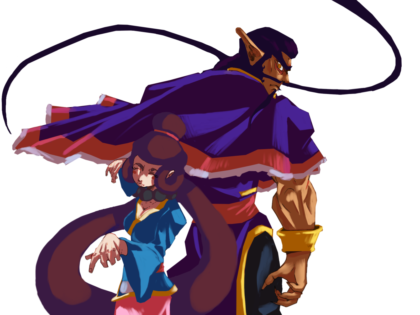 character art of Meihua Lin and Huolong Jin, the protagonists of HEAVEN'S PILLAR