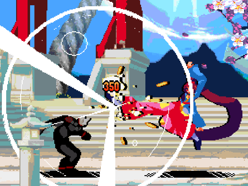 screenshot of heaven's pillar combat gameplay